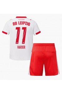 RB Leipzig Conrad Harder #11 Babyklær Hjemme Fotballdrakt til barn 2025-26 Korte ermer (+ Korte bukser)